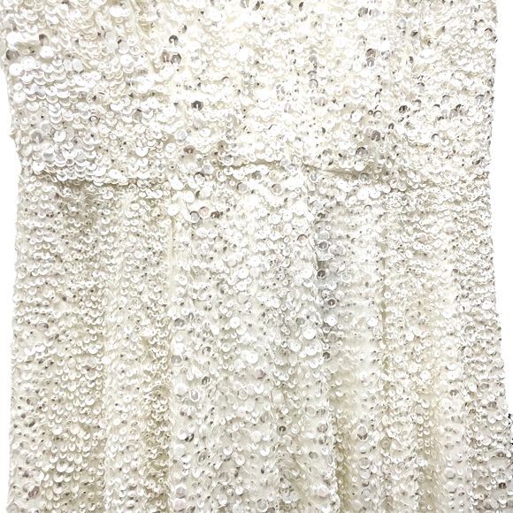 NWT ASOS Ivory Sequined Beaded Josie Backless Cami Maxi Wedding Dress Size 6 NEW - Picture 11 of 16